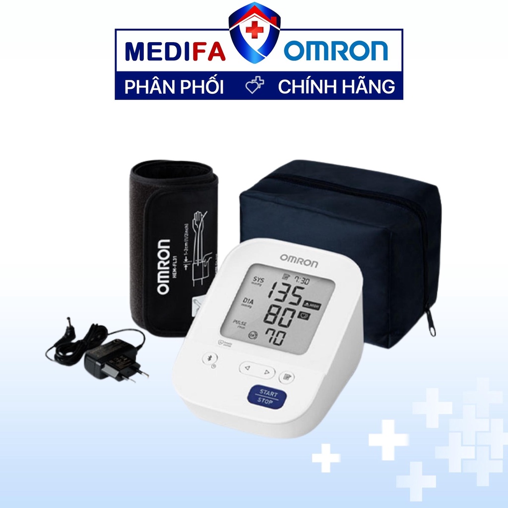 Máy đo huyết áp Omron HEM-7156T vòng bít ° Intelliwrap™ 360° - Kết nối điện thoại