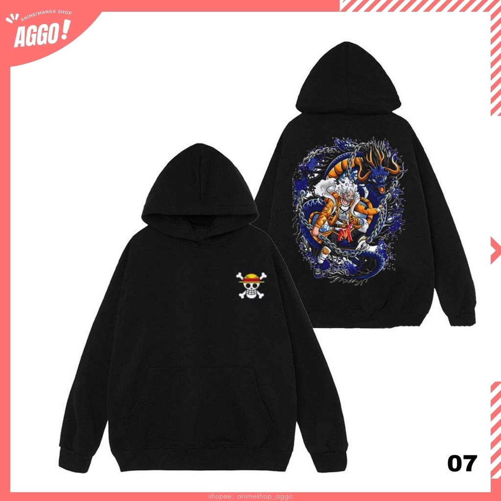 Áo Hoodie Nỉ Anime One Piece, Luffy Gear 5. Áo Nỉ Dày Dặn Phong Cách Trẻ Trung Năng Động Form Rộng Nam Nữ Đủ Size