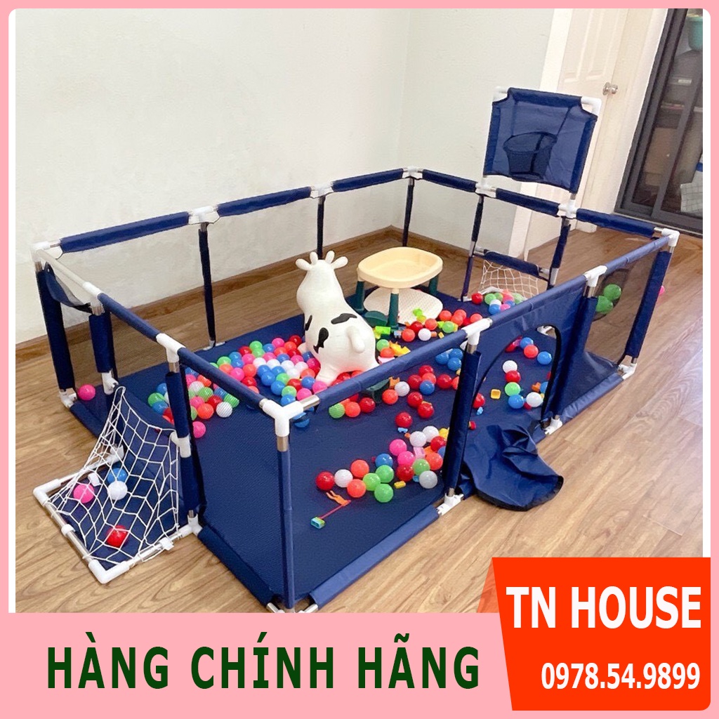 Quây bóng lều chơi bóng cho bé, Nhà bóng cho bé khung inox chữ nhật tặng kèm bóng