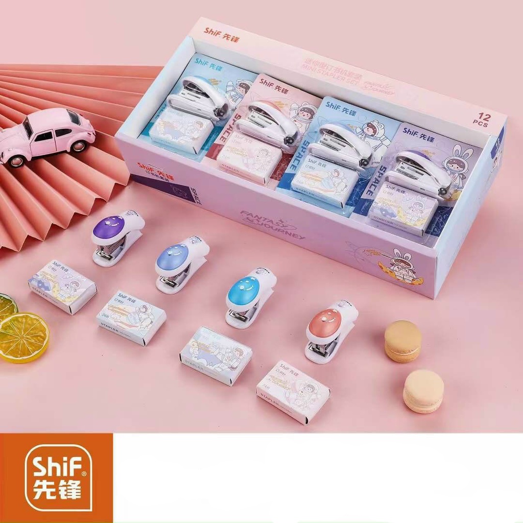 Bấm Kim Mini Shif Sử Dụng Kim Bấm 24/6 Kèm Hộp Kim Bấm