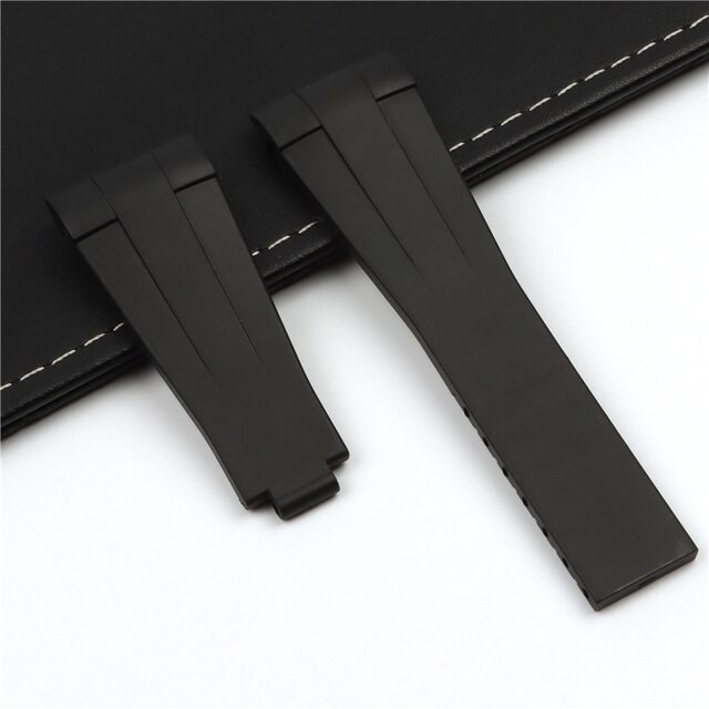 Dây silicone đầu cong size 20/21mm cho đồng hồ rolex