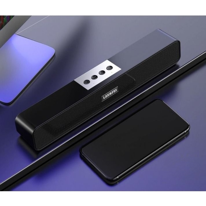 Loa Không Dây Bluetooth 5.0 3D Âm Thanh Siêu Trầm Chất Lượng Cao Cho Laptop / PC / Máy Chiếu / TV