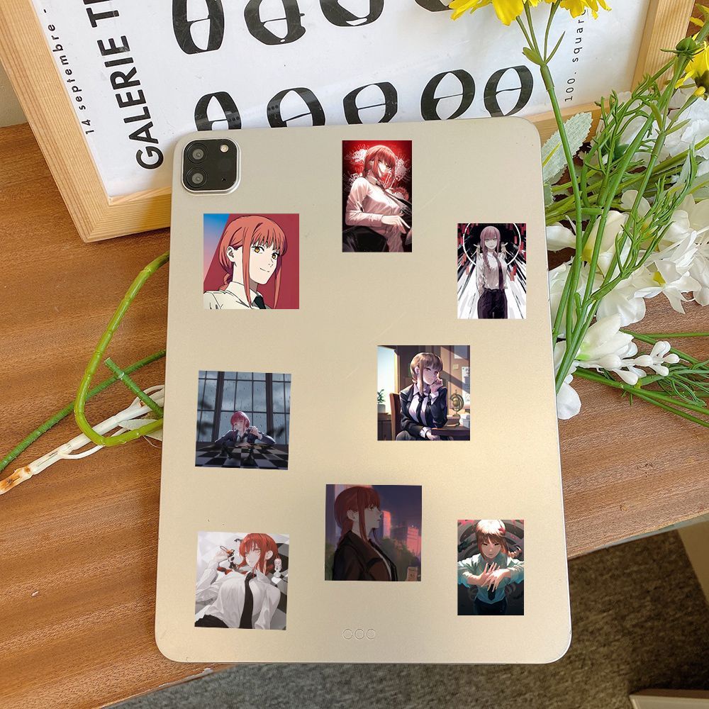 63 Cái Chainsaw Man MAKIMA| Anime Sticker laptop trang trí trên tường