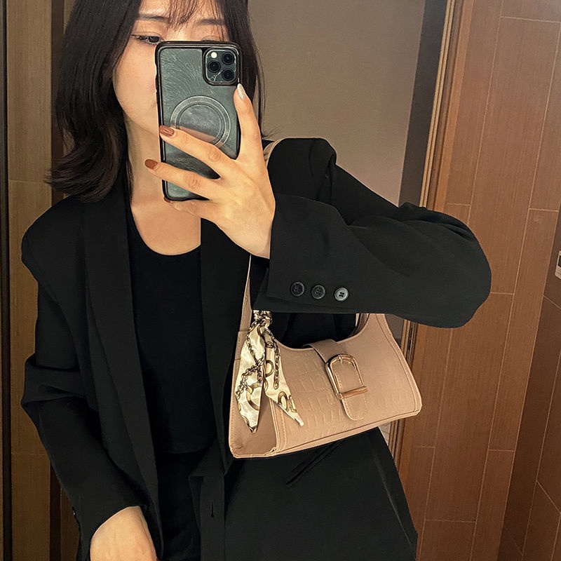 Jianneng Túi Xách Kẹp Nách / Đeo Vai Cỡ Nhỏ Đa Năng Thời Trang Kiểu Pháp Cho Nữ