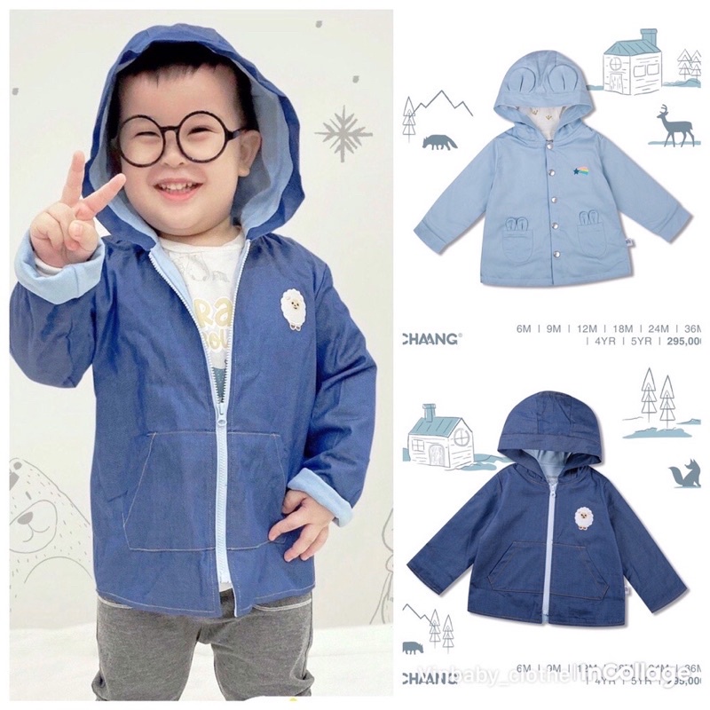 Áo khoác Chaang dành cho bé size từ 12-18m đến 5Y