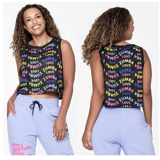 Hàng Mới Về Áo Crop Top Lưới Zumba ZW Tập Thể Hình Trái Tim Z1T0 0236