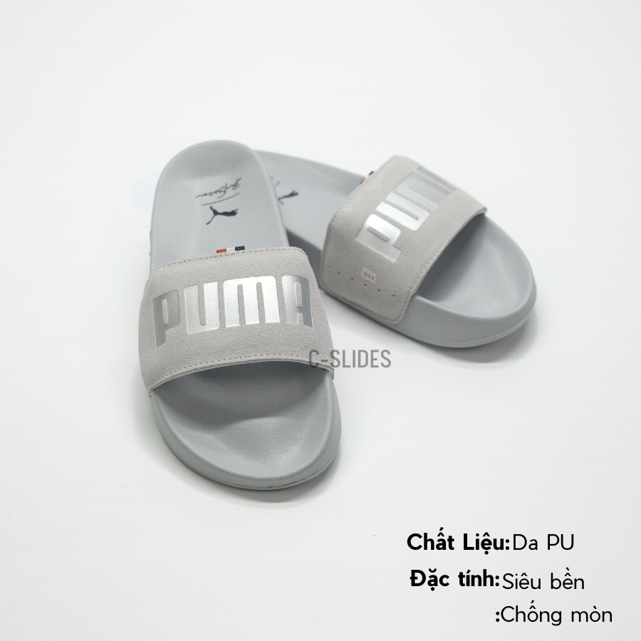 Dép quai ngang nam nữ PU MA BIGSEAN, dép quai ngang đế cao thời trang cao cấp