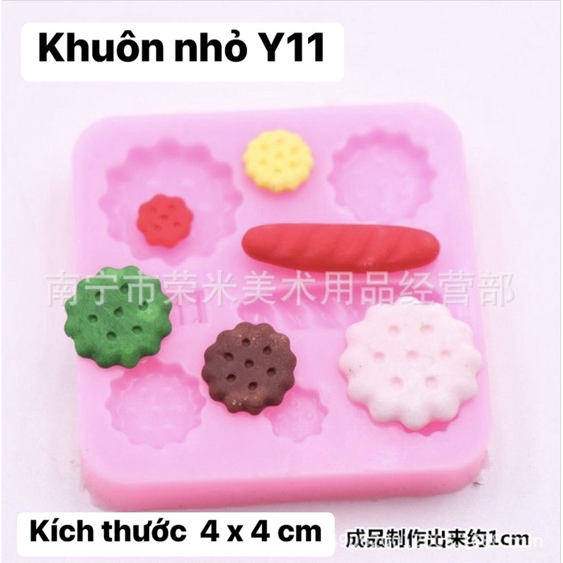 Khuôn silicone làm bánh đất sét mini, khuôn cupcake ốc quế