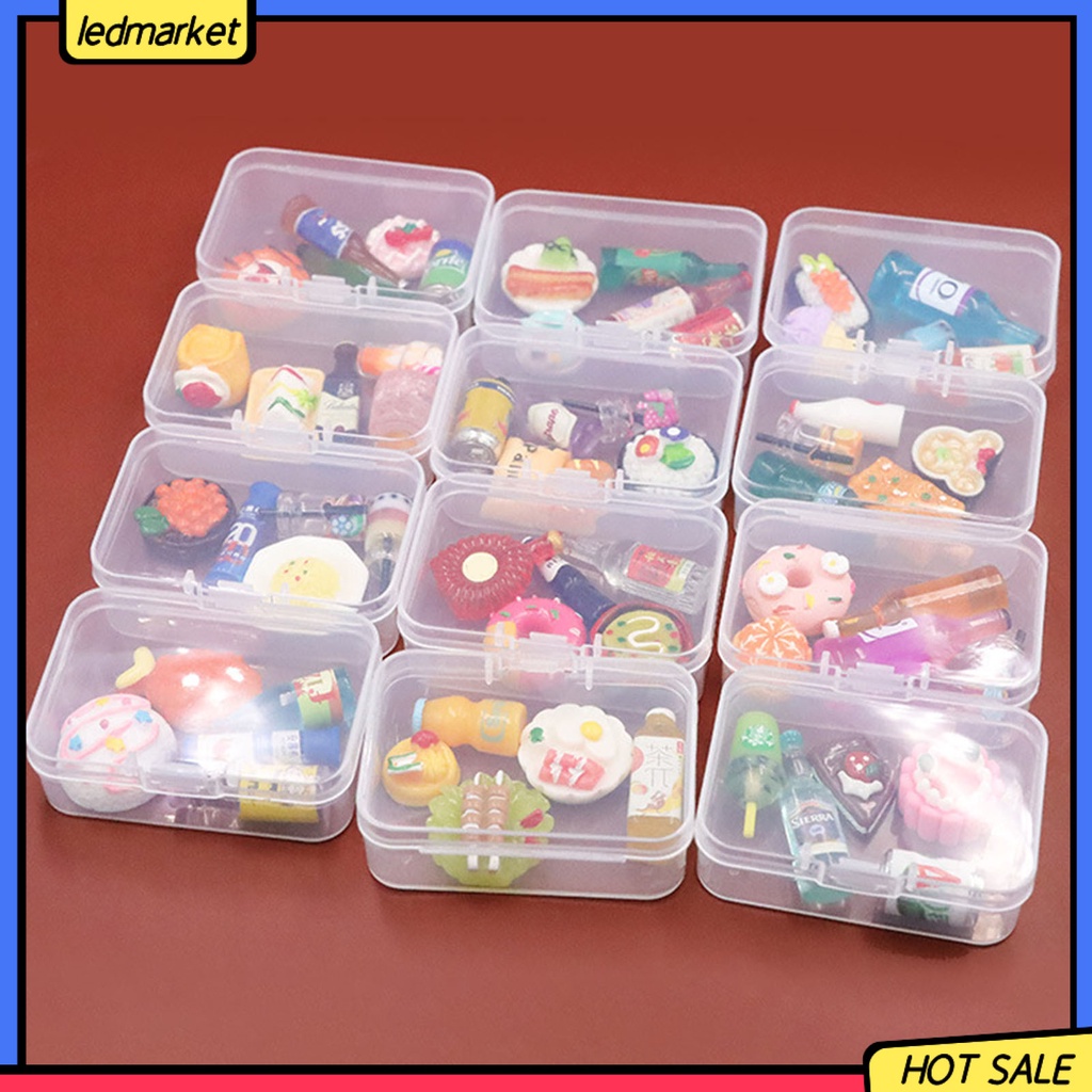 Bộ 5 Mô Hình Bình Bánh Quy / Thức Ăn Độc Đáo Dễ Phối Đồ Trang Trí Nhà Búp Bê