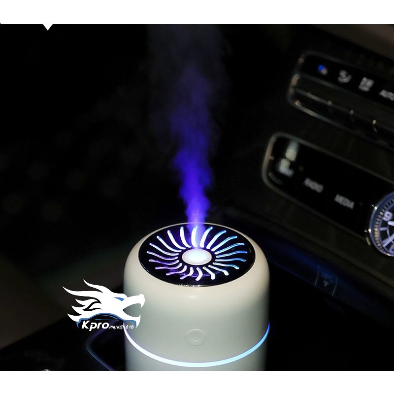 Máy tạo độ ẩm, máy xông tinh dầu, máy phun tinh dầu sử dụng pin sạc cho ô tô - Hàng Kpro chất lượng cao