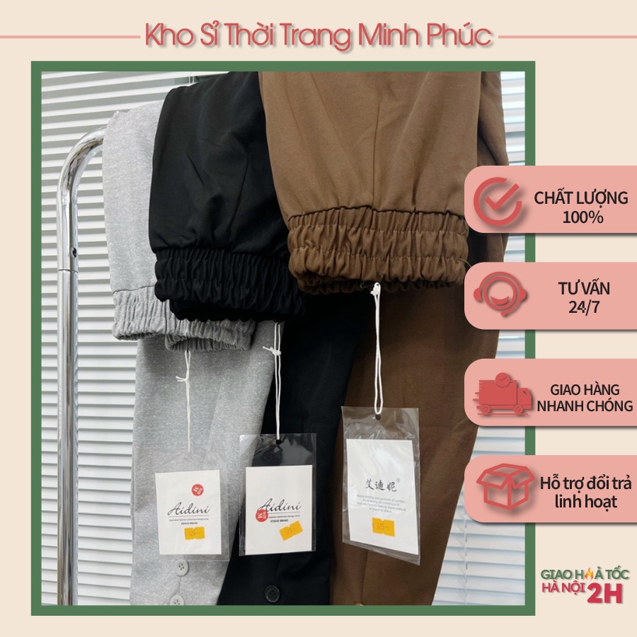 Quần Baggy Xưởng May Minh Phúc - Quần Baggy Nữ 4 mùa Chất Liệu Umi Siêu Hot(325)