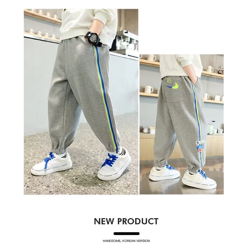 Quần Dài Thể Thao Phong Cách Đường Phố Thời Trang Mùa Thu Cho Bé Trai
