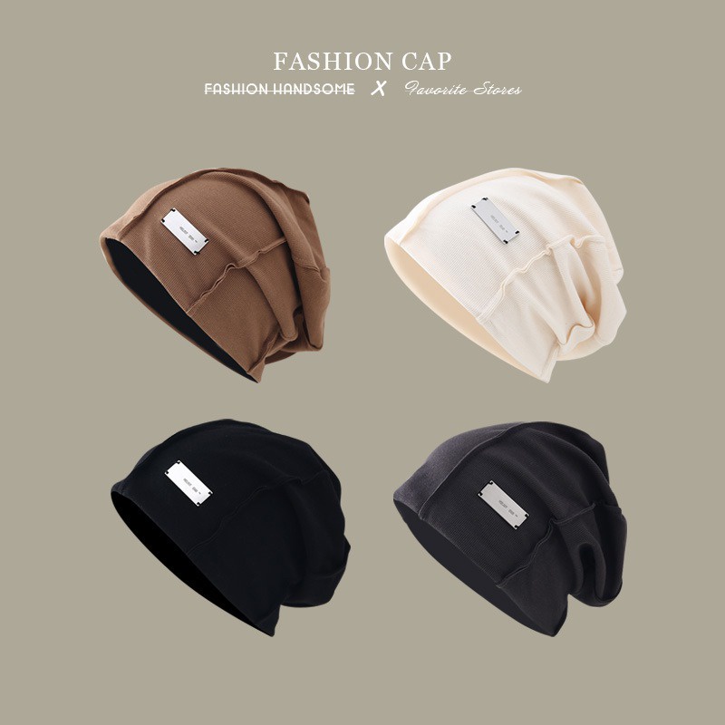 Mũ Dệt Kim Màu Trơn Phong Cách Thời Trang Đường Phố Hàn Quốc