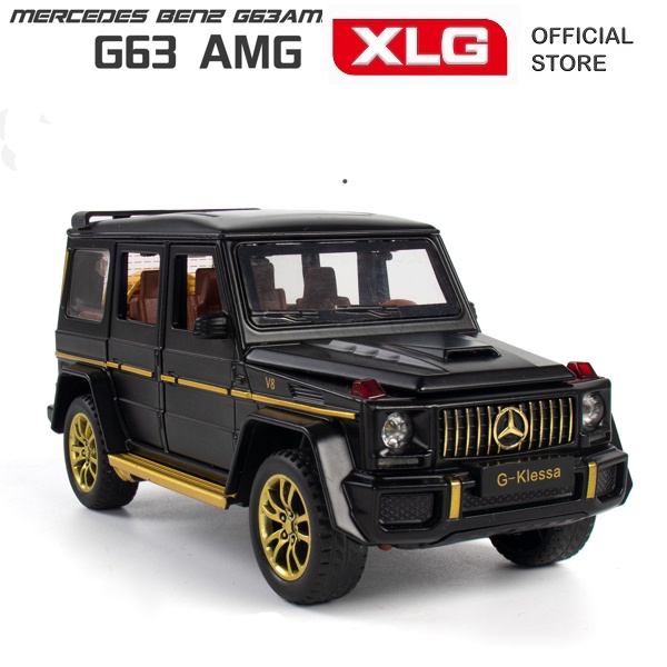 Mô hình xe Mercedes G63 AMG cao cấp bằng kim loại có đèn led âm thanh