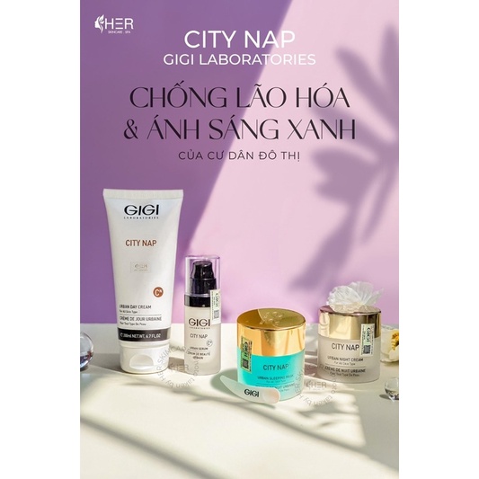 Mặt nạ ngủ GiGi City Nap - Sleeping Mask phục hồi da tức thì sau một đêm 20ml.