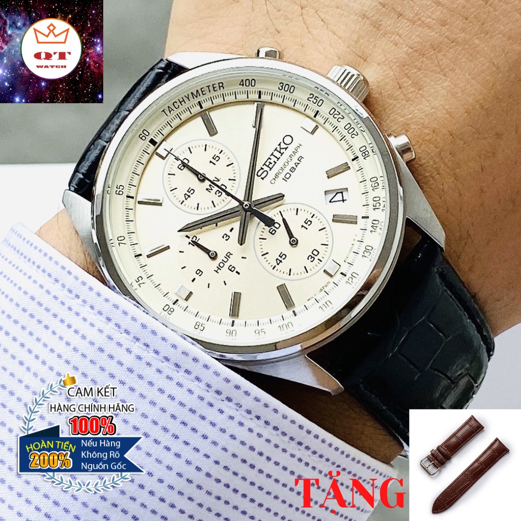 Đồng Hồ Nam SEIKO CHRONOGRAPH SSB383P1 Chính Hãng Tặng Dây Da Cao Cấp