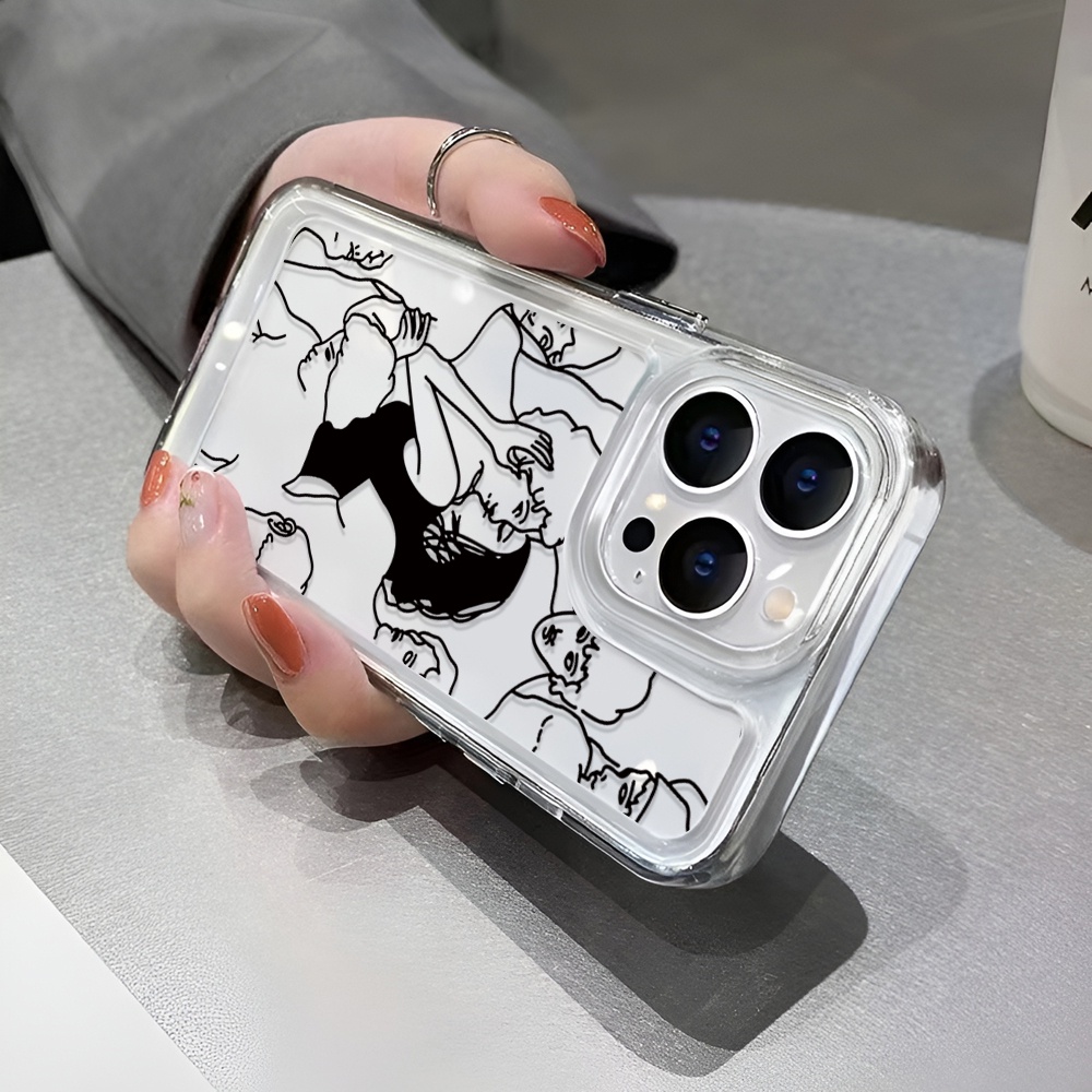 Ốp Điện Thoại Trong Suốt Hình Không Gian Phong Cách Phương Tây Cho iphone 14ProMax 14Plus 13 11 12 7Plus X XR