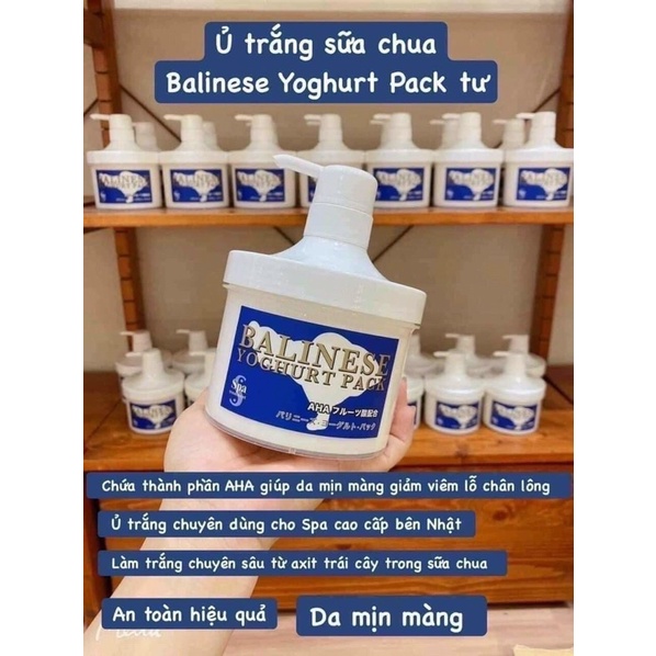 Ủ Trắng Sữa Chua Balinese Yoghurt Pack 500ml - Nhật Bản