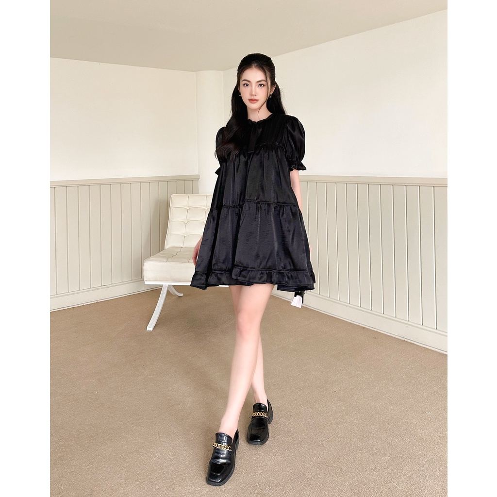 Áo babydoll tay ngắn tầng , Peace House Clothing