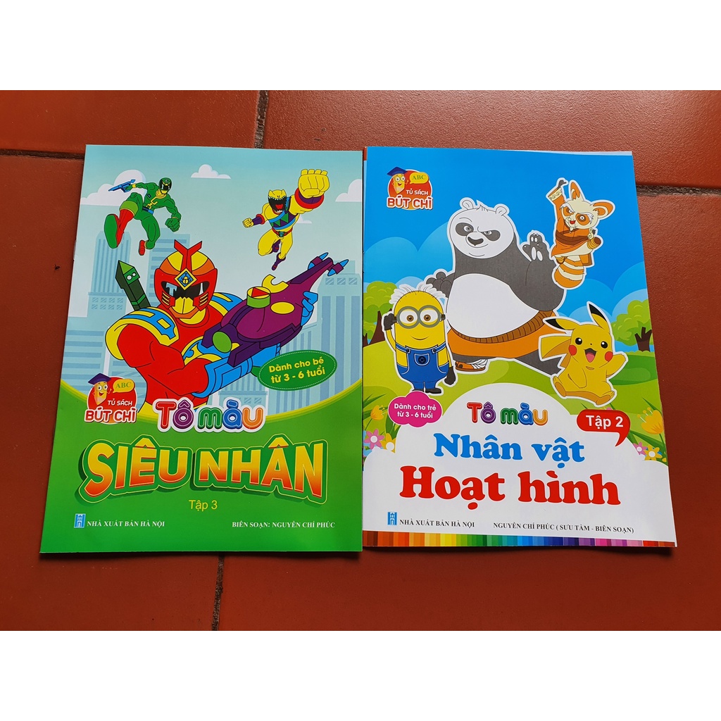 Sách - Tô Màu Siêu Nhân Dành Cho Bé 2-6 Tuổi (6 Cuốn)