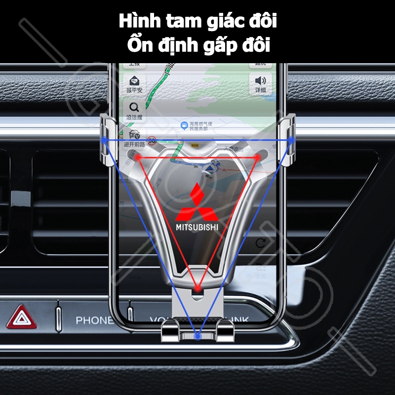 GTIOATO Giá Đỡ Điện Thoại Trên Ô Tô Cửa Gió Giá Đỡ ĐiệN ThoạI Oto KẹP ĐiệN ThoạI Oto GắN ĐiệN ThoạI TrêN Xe HơI KẹP Đt TrêN Ô Tô Phụ KiệN Xe HơI Cho Mitsubishi L300 L200 Xpander Cross Outlander Attrage Xpander Lancer Space Star