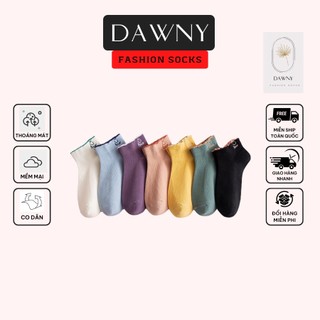 Tất nữ vớ cổ ngắn 5 đôi tất thuyền cổ ngắn vớ thuyền dễ thương vớ phụ nữ phong cách Nhật Bản