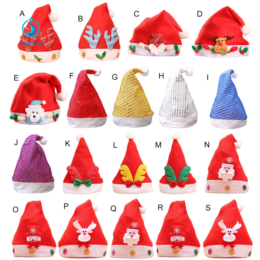 Amar Mũ Giáng Sinh Mềm Mại Màu Đỏ ElK