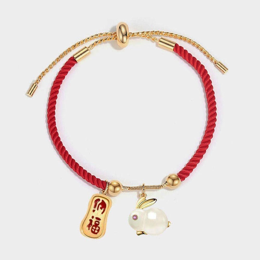 Vòng Đeo Tay Thỏ May Mắn Phong Cách Trung Hoa Cổ Điển