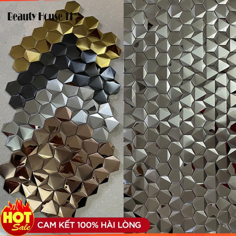 Gạch mosaic inox trang trí quán bar, khách sạn trang trí nhà cửa