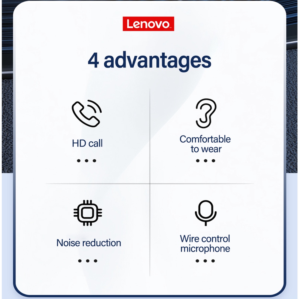 Tai Nghe Chống Ồn TW13 Có Mic Dành Cho Chơi Game Lenovo