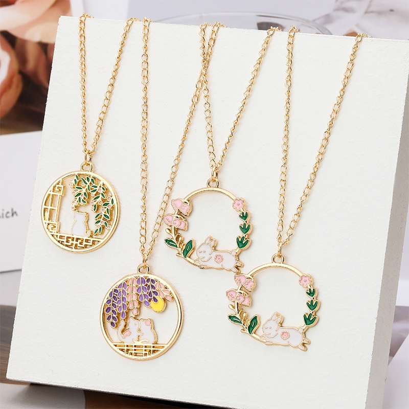 Vòng cổ Mặt Hình Mèo / Sóc / Thỏ Dễ Thương Thời Trang Cho Bé