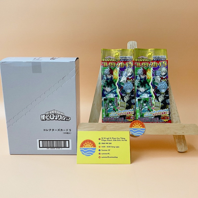 Pack collector’s card metal gum random thẻ nhân phẩm My Hero Academia/MHA/Học Viện Anh Hùng vol.5