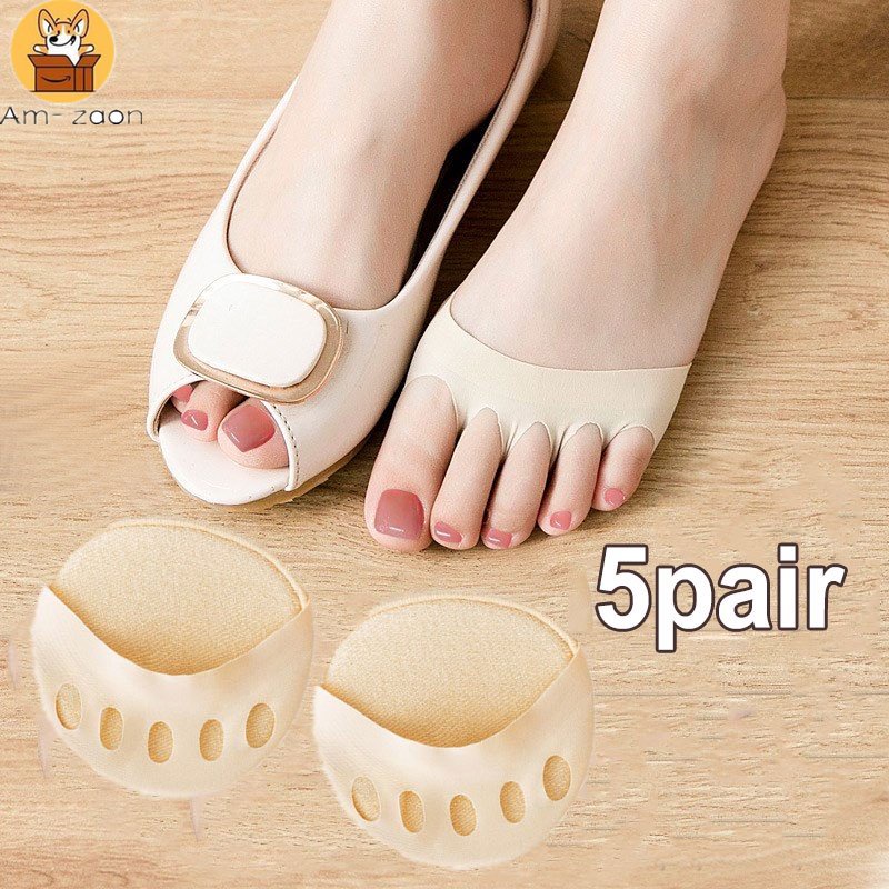1 Cặp Đệm Lót Giày Cao Gót Nửa Bàn Chân Mềm Mại Co Giãn Chống Trượt Giảm Đau Dành Cho Nữ