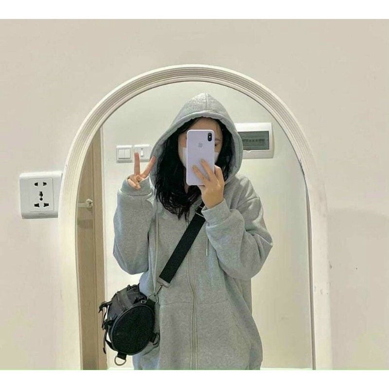 Áo Khoác Nam Nữ Đôi Nỉ Lót Lông Chất Lông Nâu Mịn