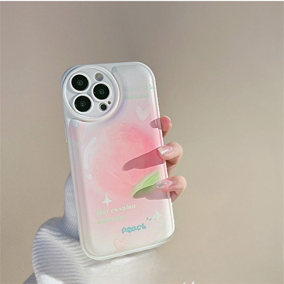 Ốp Điện Thoại TPU Mềm Màu Hồng gradient Cho Iphone6 6splus 7 7plus 8 8plus XR x xs 12 11 pro max plus 13 promax-5006