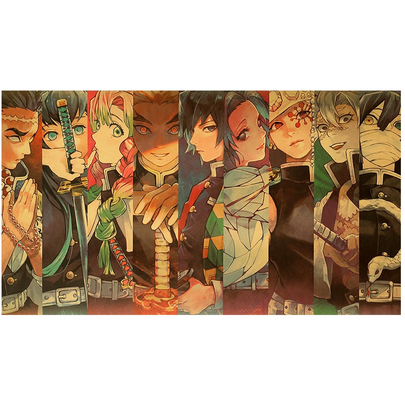 Poster KIMETSU NO YAIBA KA056 70*39.5cm Giấy dán tường Anime siêu đẹp