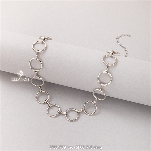 Dây chuyền nữ chocker Eleanor Accessories hình vòng tròn phụ kiện trang sức cá tính