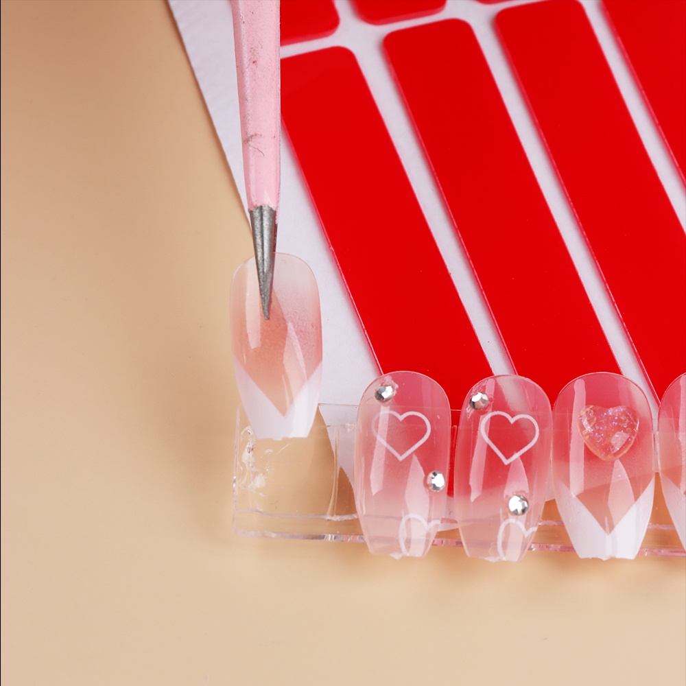 Bộ 30 Miếng Dán Trưng Bày Móng Tay Trong Suốt