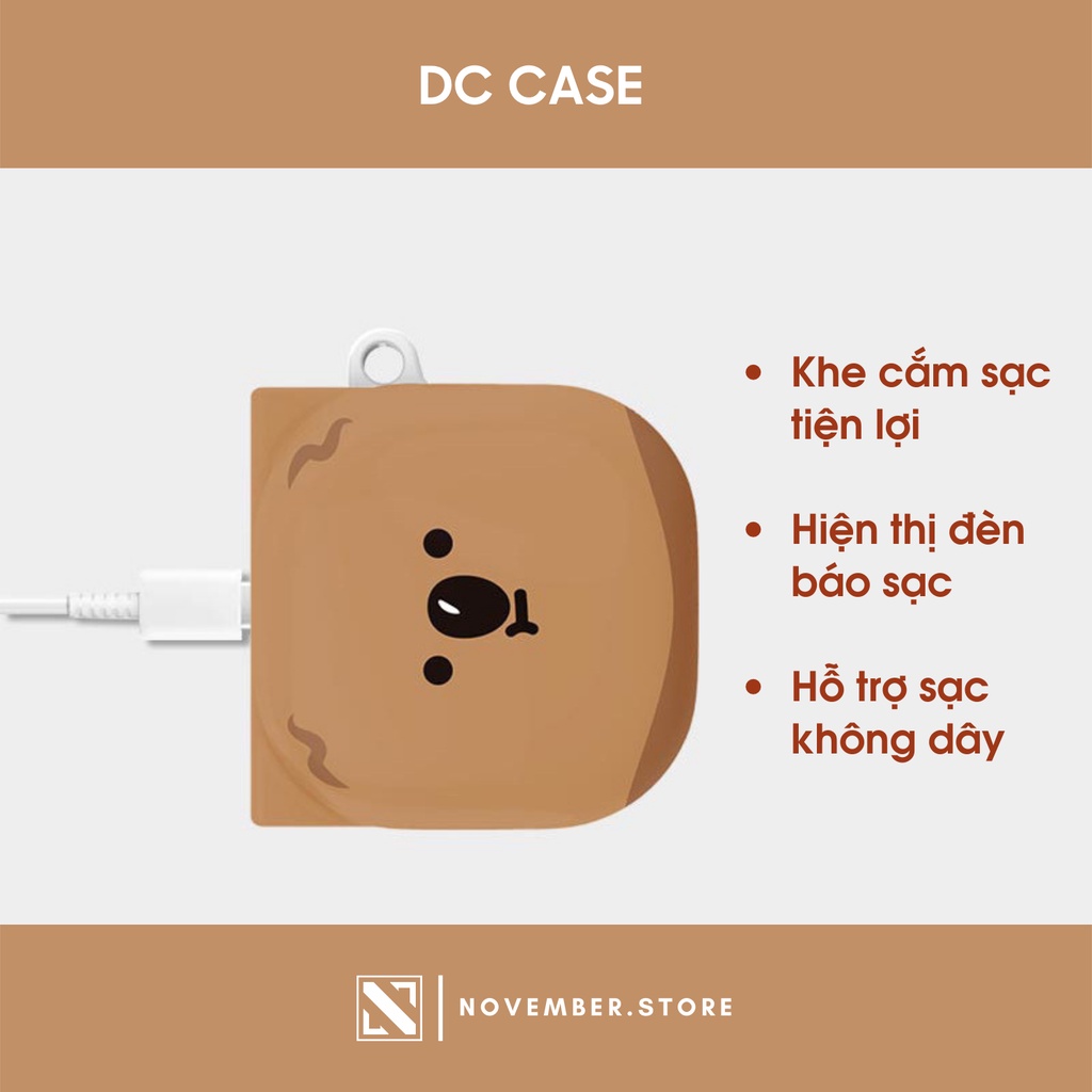 Ốp case cho Galaxy Buds2 Pro / Buds 2 / Buds Pro / Buds Live / Buds FE - BST Thú Cưng - Tặng kèm móc