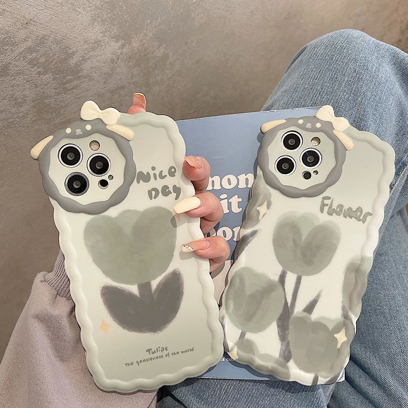 Ốp Điện Thoại Họa Tiết Hoa Tulip Chống Sốc Cho Iphone14proins 11 8Proins 13 11 8p X 1412Maxxr 147 Jxzw