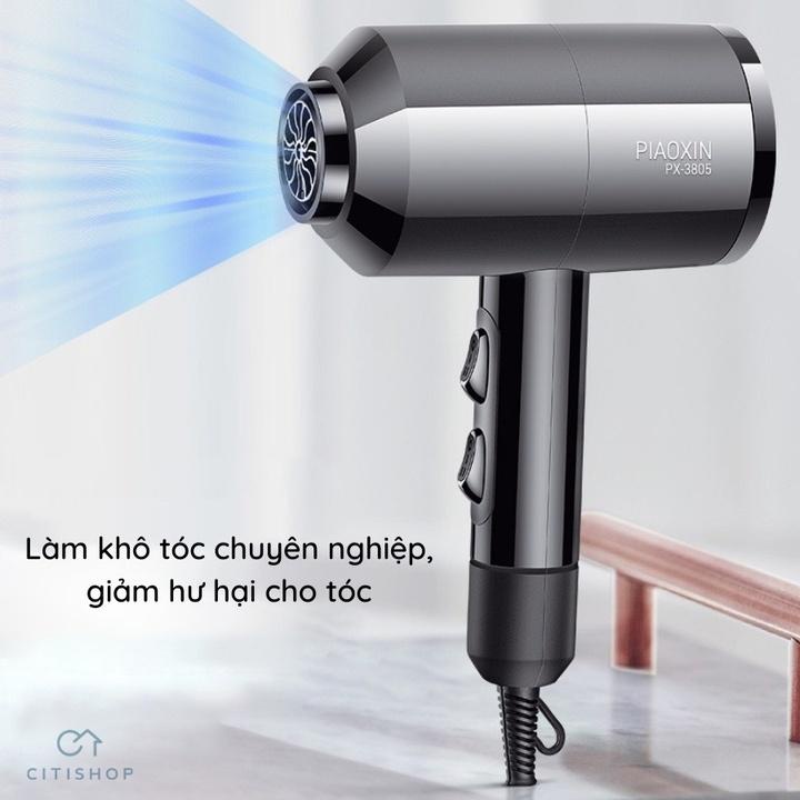 Máy Sấy Tóc nóng và lạnh 1600w PX-3805 Chuyên Nghiệp, Không Gây Hư Tổn Tốc, Công Suất Siêu Mạnh