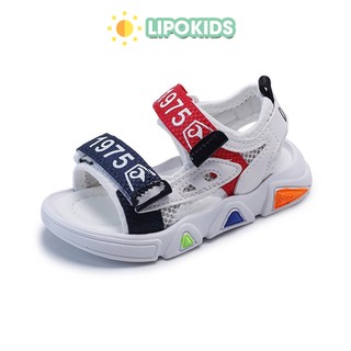 Dép quai hậu bé trai mềm chống trơn trượt Giày sandal cho bé trai đi học đi chơi- DB086