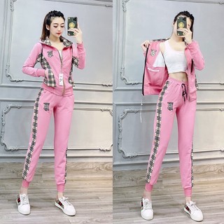 Bộ đồ thể thao khóa kéo phối màu tt505_hàng xuất nhật-hàn