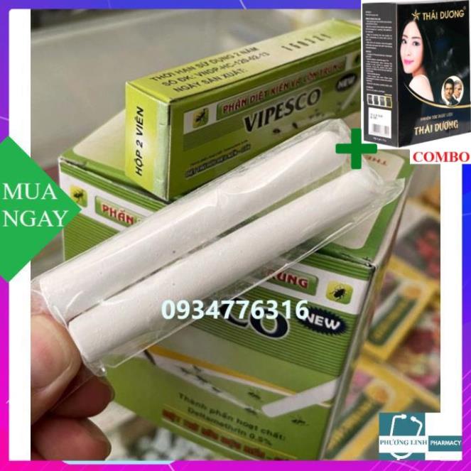 Combo Gội Là Đen Thái Dương+ Phấn kiến vipesco