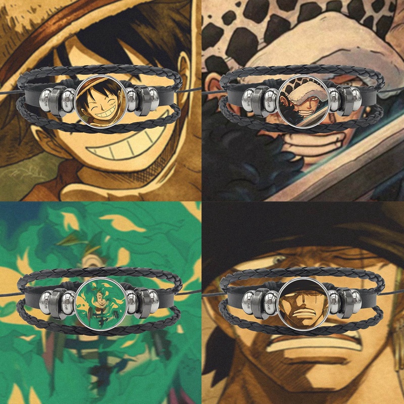 Lxsm Vòng Cổ Choker Chuỗi Xích Hoạt Hình One Piece Luffy Ace Quà Tặng Quyến Rũ Dành Cho Nam