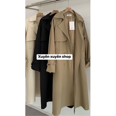 Áo khoác măng tô dáng dài 3 màu tag Boiling