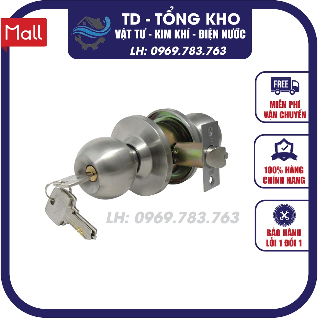 Khóa Quả Đấm, Khóa Tay Nắm Tròn, Cửa Kho - Nhà Vệ Sinh