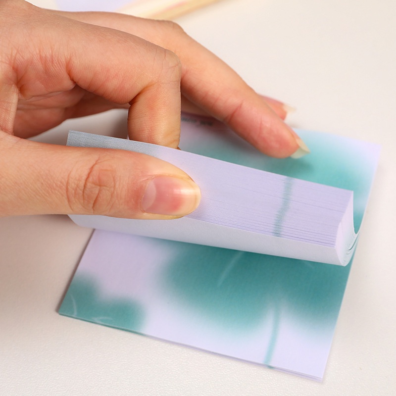 Giấy nhớ ghi chú dán 60 tờ nền màu nhiều hình sáng tạo