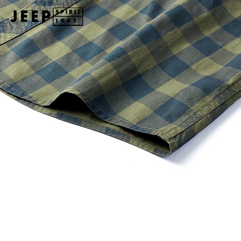 Áo Sơ Mi Nam Tay Ngắn In Hình Xe JEEP Cá Tính