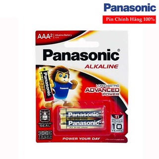 Pin đũa vĩ 2 viên AAA Panasonic alkaline LR03T/2B